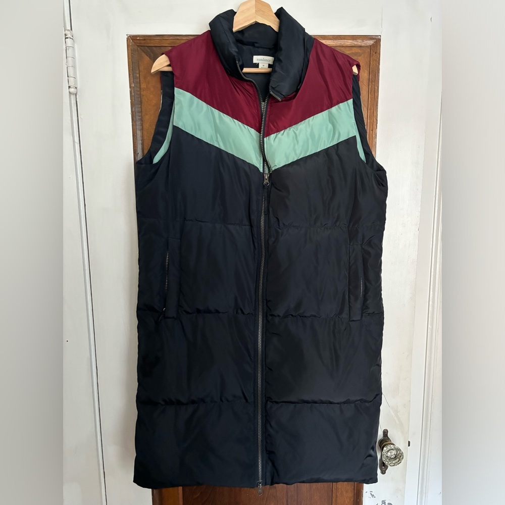 Sundance Dottie Retro Puffer Vest Coat – Medium